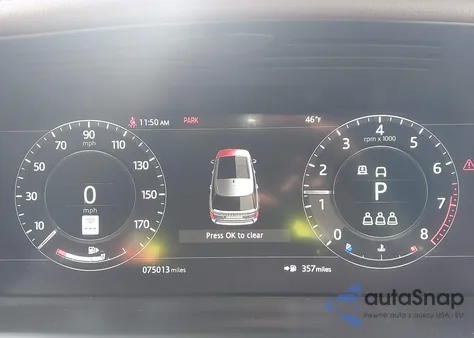 2021 Land Rover Range Rover P525 Westminster z USA, uszkodzony, nr VIN SALGS2SE2MA451565